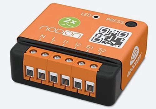EnOcean two-channel relay switch.